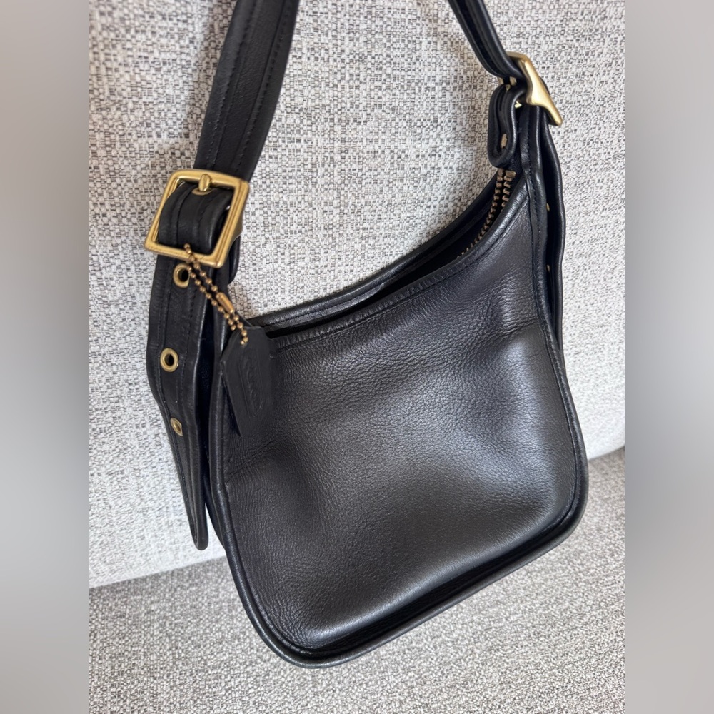 Y2K Vintage Coach Janice Legacy 9950 Black Leather Bag Made in Costa Rica